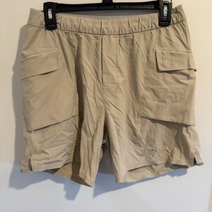 Lululemon Men's Diffraction Tan Cargo Shorts Size Medium